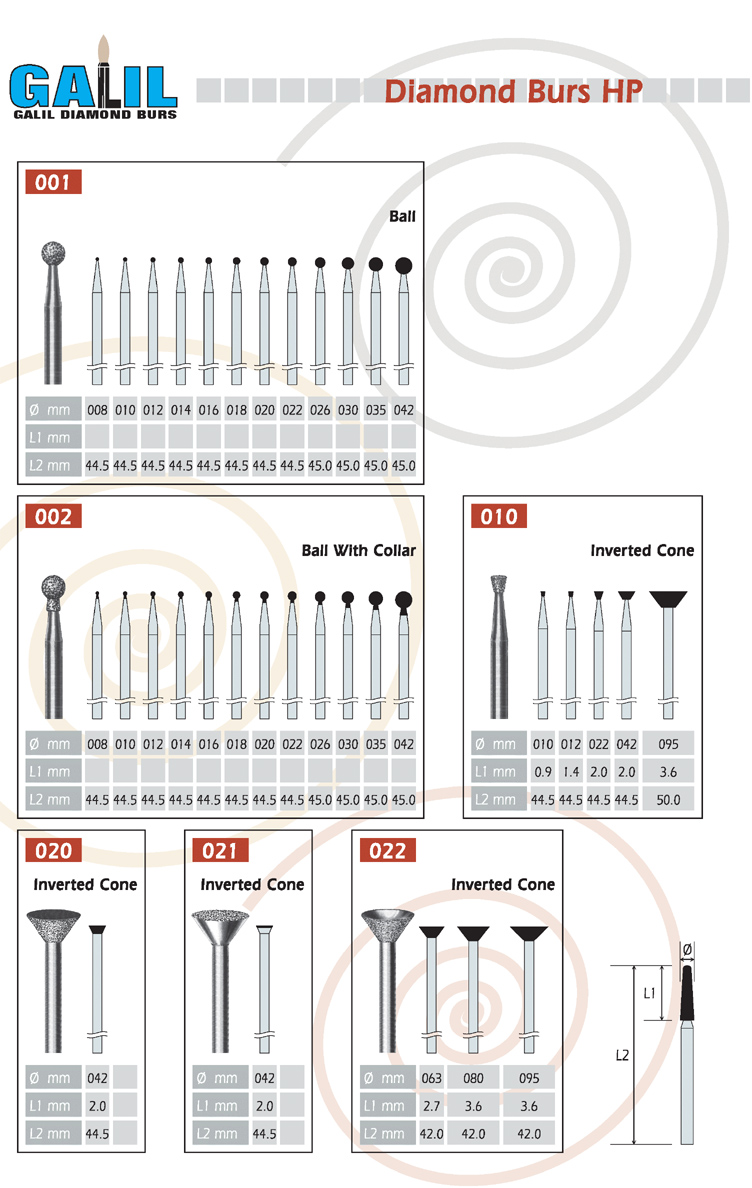 Galil Diamond Burs